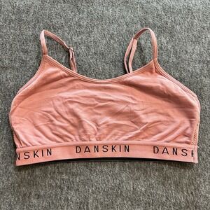 Danskin Intimates Sports Bra Women's Small Dusty Rose Pink Yoga